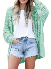 Boho Crochet Knit Cardigan Summer Sweater Beach Wear