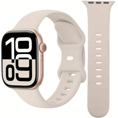 Christmas iWatch 10 1 Series Soft Strap Waterproof Breathable Light Beige
