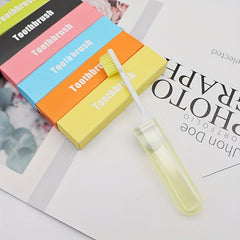 10pcs Disposable Travel Toothbrush Foldable Manual Portable