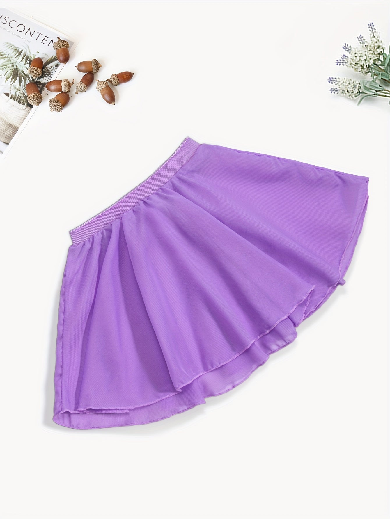Girls Ballet Mesh Skirt for Performance Party