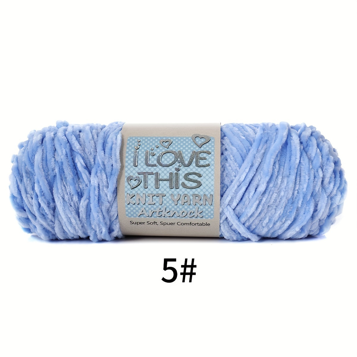 Chenille Yarn for Hand Knitting Crocheting Cardigan Scarf, Polyester Velvet Yarn
