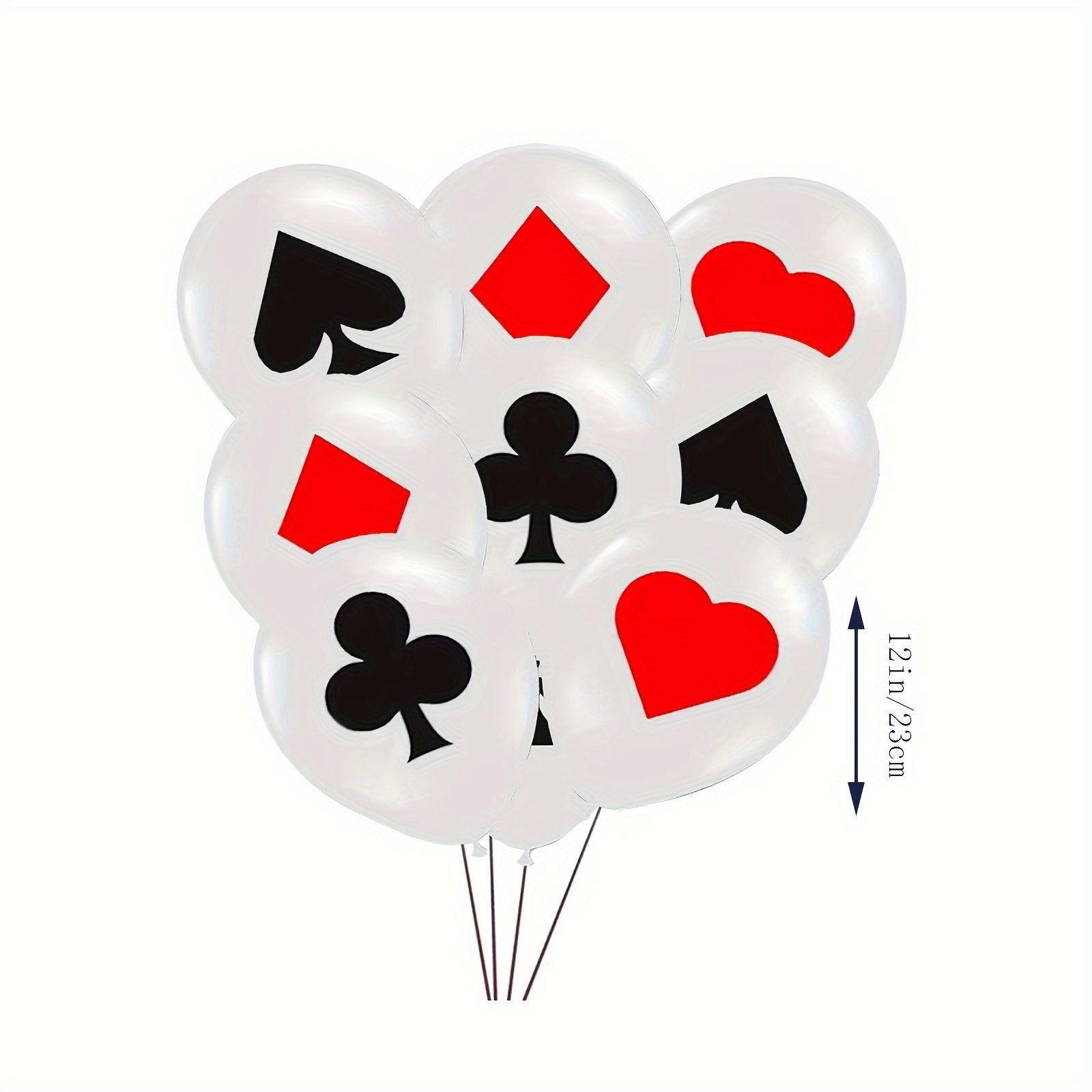 Poker Themed Balloon Party Red Element Balloon Set