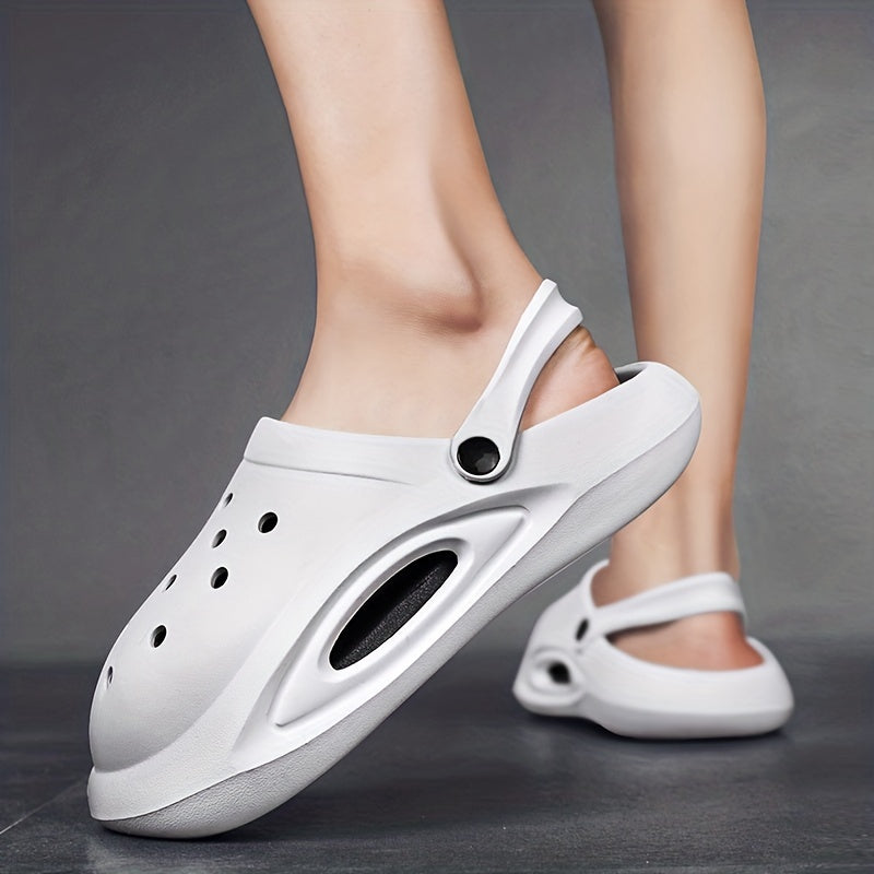Men's Lightweight Comfy Clogs Hollow Out Non Slip Garden Shoes
