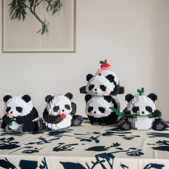 1028pcs Panda Building Blocks Set - Educational Puzzle Game