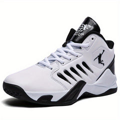 Men's Block High Top Basketball Shoes Wear resistant Non Slip Sneakers