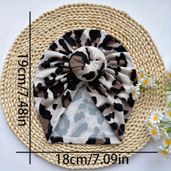 Leopard Print Baby Hat Soft and Comfortable for Newborns