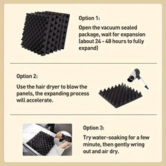 36pcs Flame Retardant Sound Absorbing Cotton for Acoustic Treatment