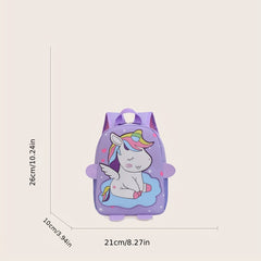 Kids Backpack Unicorn Dinosaur Pattern School Bag
