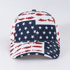 Skull Star Printed Baseball Cap Unisex Lightweight Hip Hop Dad Hat