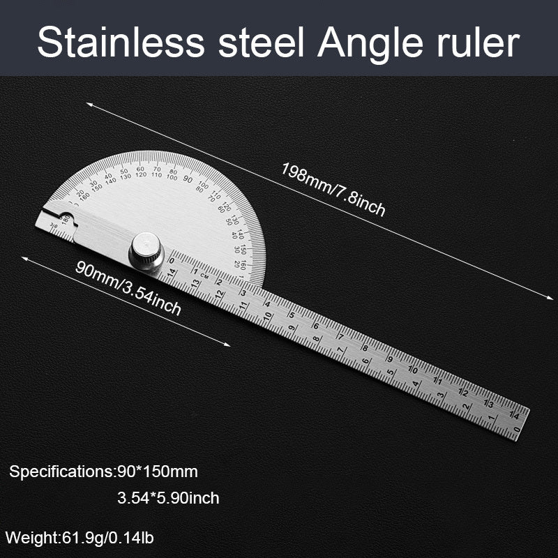 Stainless Steel Angle Gauge Protractor for Accurate Angle Measurement