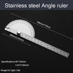 Stainless Steel Angle Gauge Protractor for Accurate Angle Measurement