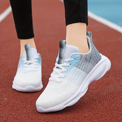 Women's Gradient Soft Running Shoes Non Slip Outdoor Sneakers