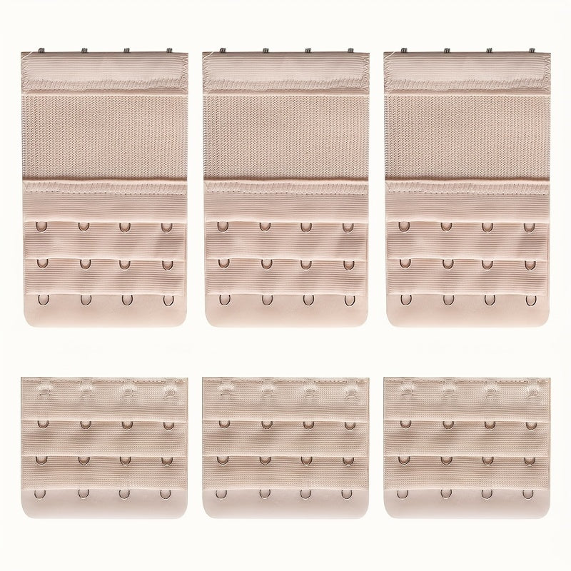 6pcs Bra Strap Extenders Adjustable Bra Band Buckle Women's Accessories