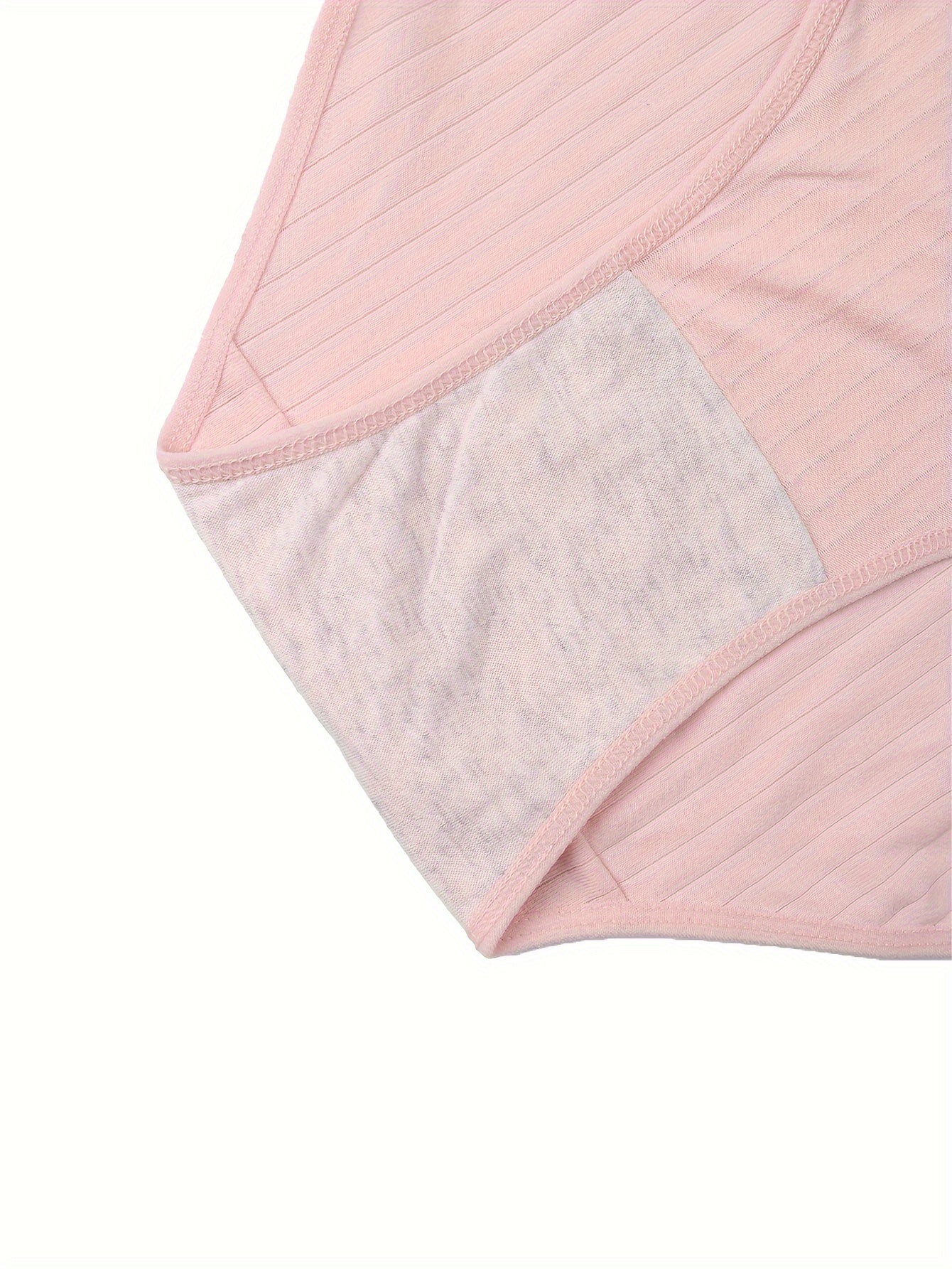 6 Pack Women's Plus Size Ribbed Mid Waisted Comfort Soft Briefs Set