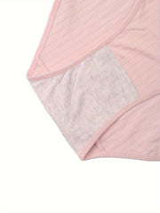 6 Pack Women's Plus Size Ribbed Mid Waisted Comfort Soft Briefs Set