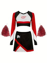 Girls Cheerleading Suit Comfy Sets For Sports Performance