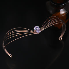 Zircon Bridal Crown Crystal Rhinestone Hairband Wedding Headband