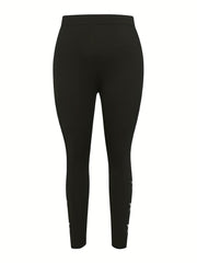 Star Print High Rise Skinny Leggings