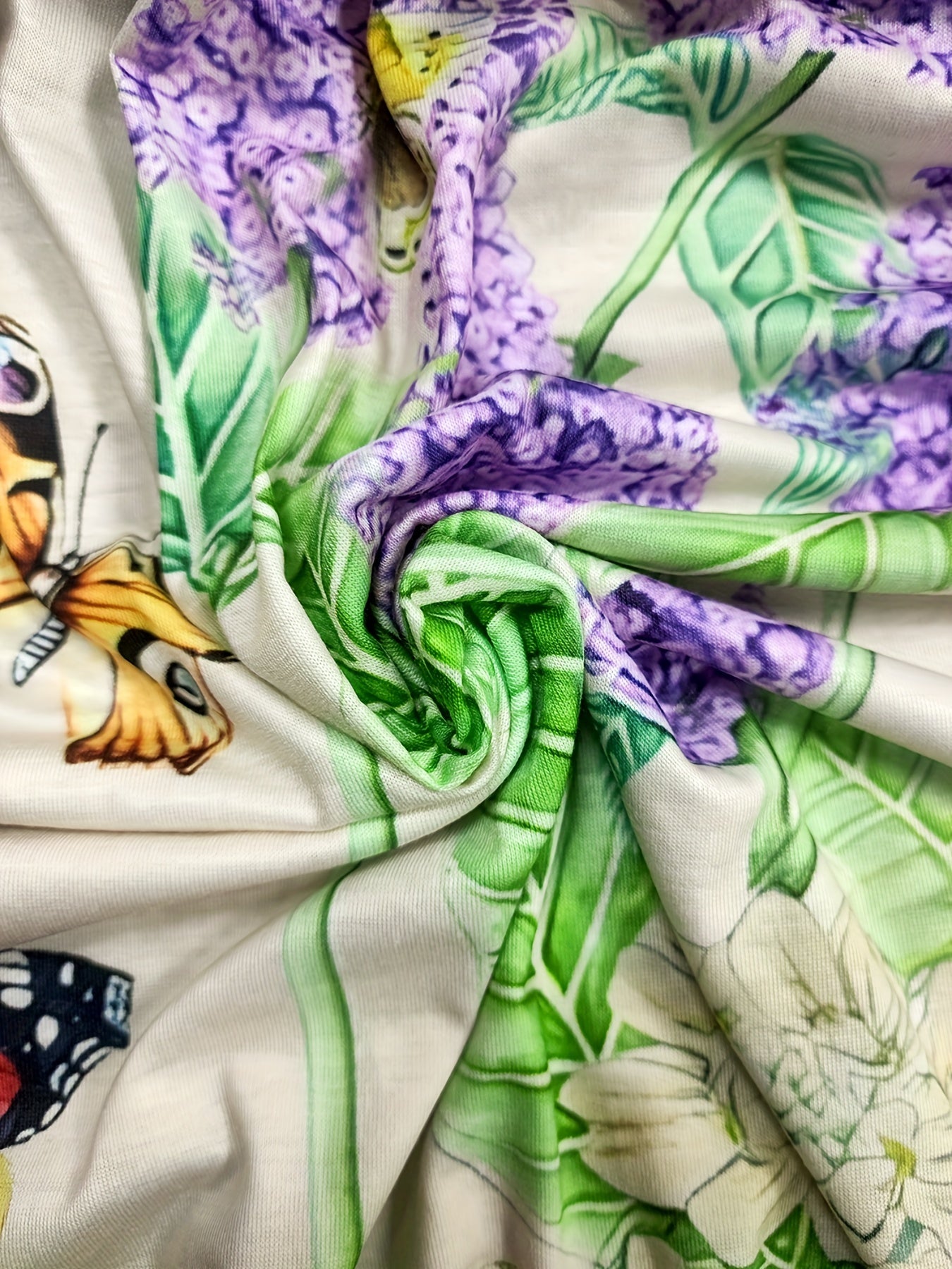 Butterfly & Floral Print Jumpsuit Sleeveless Casual Summer Women's Clothing