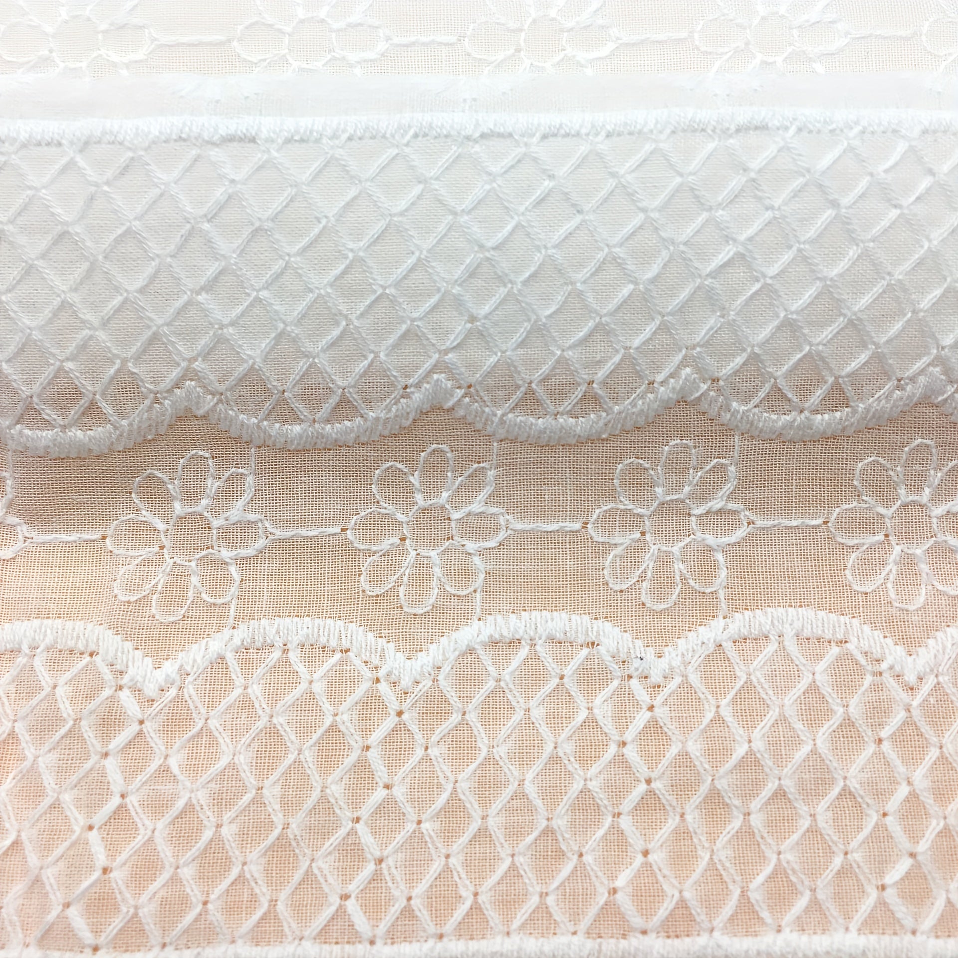 Pure Cotton Embroidery Fabric Three-dimensional Dress Lace Fabric