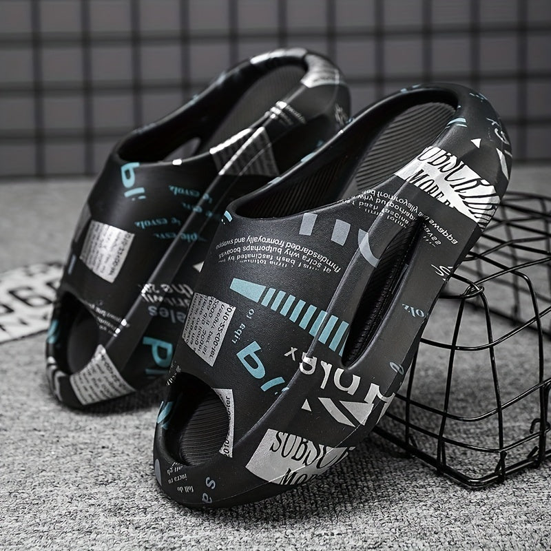 Men's Lightweight Comfy Slides Slippers Non Slip Soft Shoes