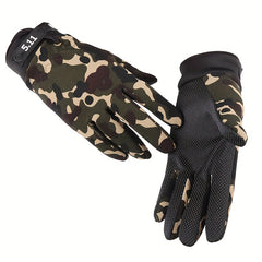 Thin Tactical Fitness Gloves Non Slip Breathable Long Finger