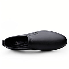 Men Leather Loafer Shoes Slip On Lightweight Dress Shoes