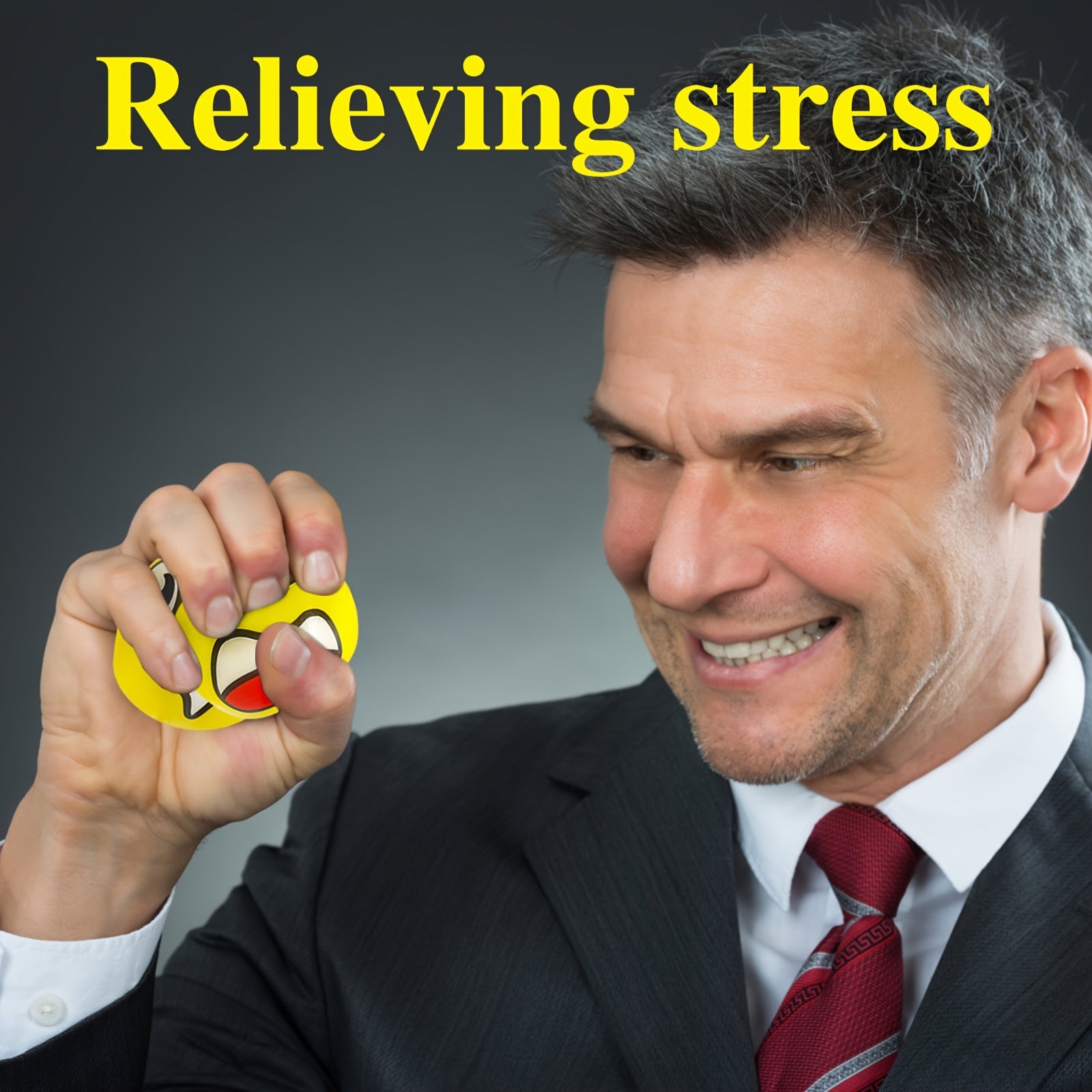 40pcs Mini 2 Inch Stress Relief Balls Foam Squeeze Toys - Funny Expressions