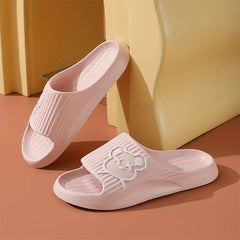 Women's Bear Pillow Slides Open Toe Non Slip Shoes