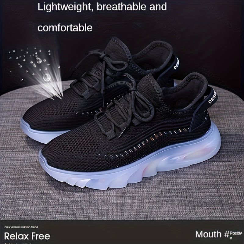 Women's Breathable Lace Up Sneakers Lightweight Casual Walking Shoes