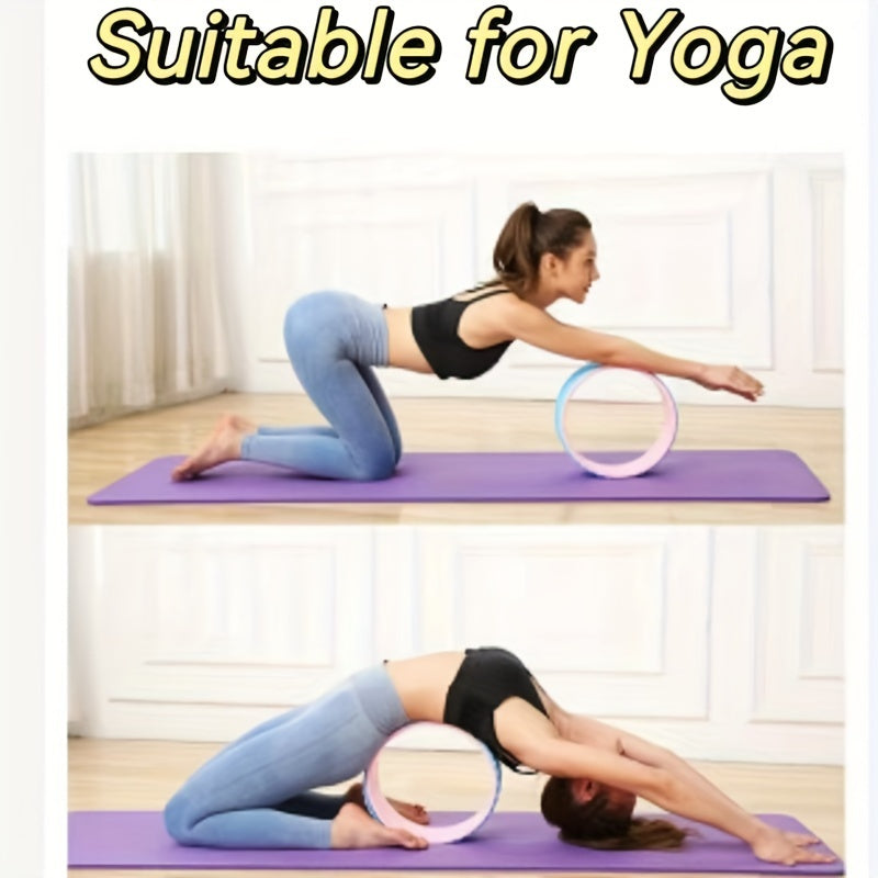 Yoga Fitness Auxiliary Wheel 3D Yoga Wheel for Back & Shoulder Stretching
