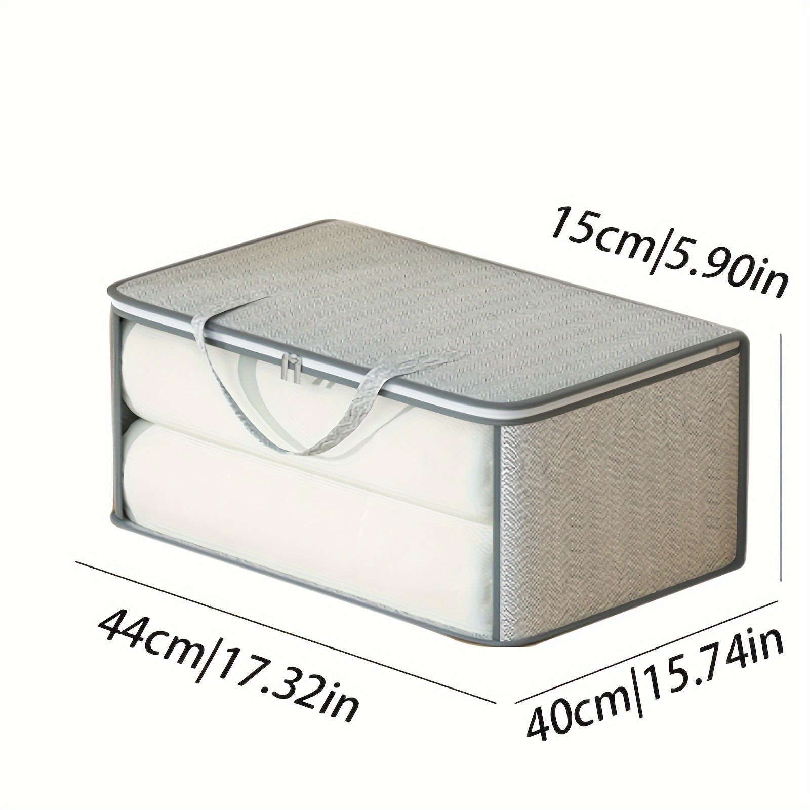 Clothes Storage Bag With Handles Non Woven Fabric Clothes Bag With Window