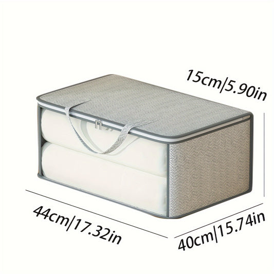 Clothes Storage Bag With Handles Non Woven Fabric Clothes Bag With Window