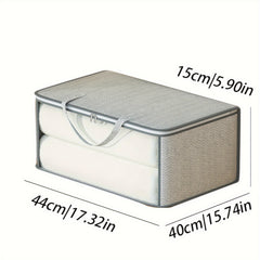 Clothes Storage Bag With Handles Non Woven Fabric Clothes Bag With Window
