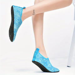 Colorful Stripe Water Socks Quick Drying Slip On Beach Barefoot Shoes