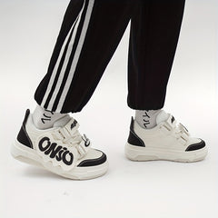 Women's Letter Graphic Low Skate Shoes Causal Flat Sports Sneakers
