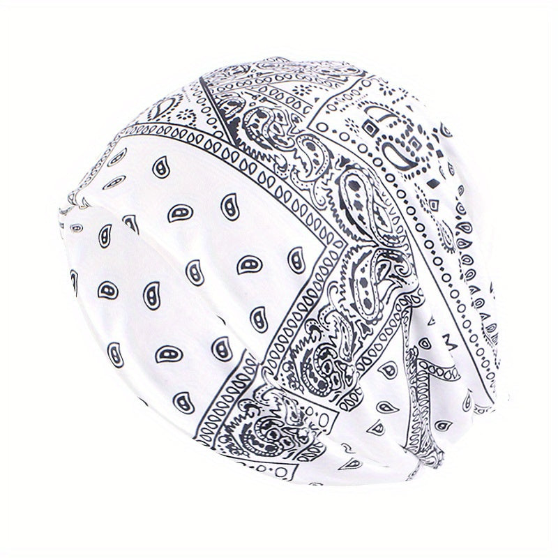 Paisley Print Beanies Unisex Turban Cap Hip Hop Skull Cap