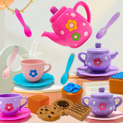 Princess Tea Party Play Set for Little Girls - Pretend Teapot & Cups