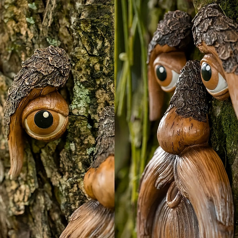 Resin Tree Top Bird Feeder Whimsical Garden Decor