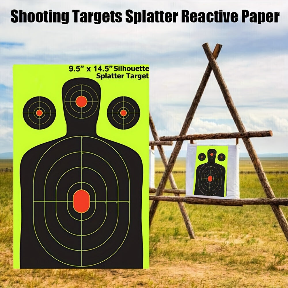 10pcs Fluorescent Reactive Splatter Targets 24 X 36