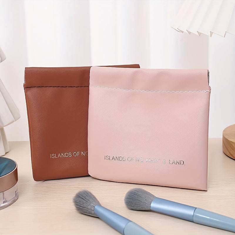 Waterproof Self-closing Cosmetic Bag for Women