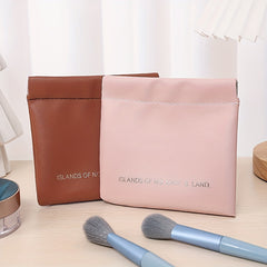 Waterproof Self-closing Cosmetic Bag for Women
