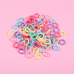 100pcs Mini Elastic Hair Bands Soft Ponytail Holders Hair Accessories