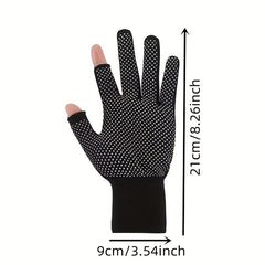 Pair of Anti Slip Lightweight Two Finger Gloves
