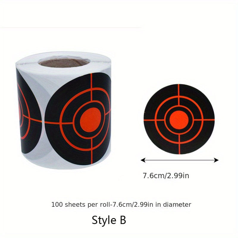 100pcs Fluorescent Splatter Targets for Shooting Fun