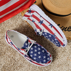 Women's American Flag Walking Shoes Soft Lightweight Breathable Sports Shoes