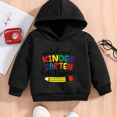 Baby Boys Sweatshirt Hoodie Kindergarten Print