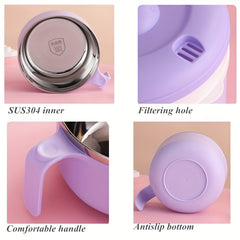 Stainless Steel Noodle Bowl with Lid, Bento Box, Portable Soup Bowl