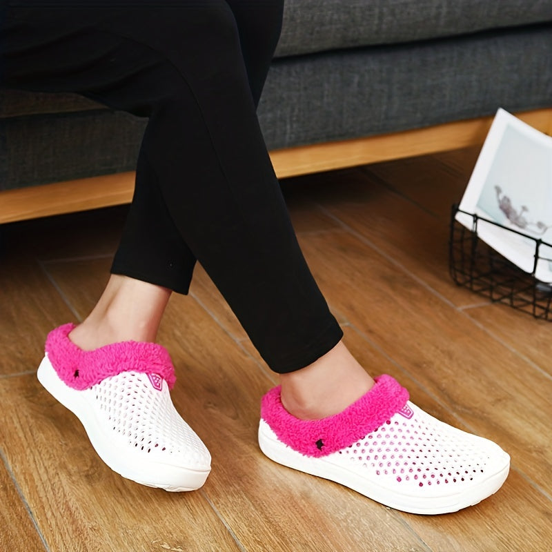 Women's Plush Lined Slip On Clogs - Cozy & Chic Shoes