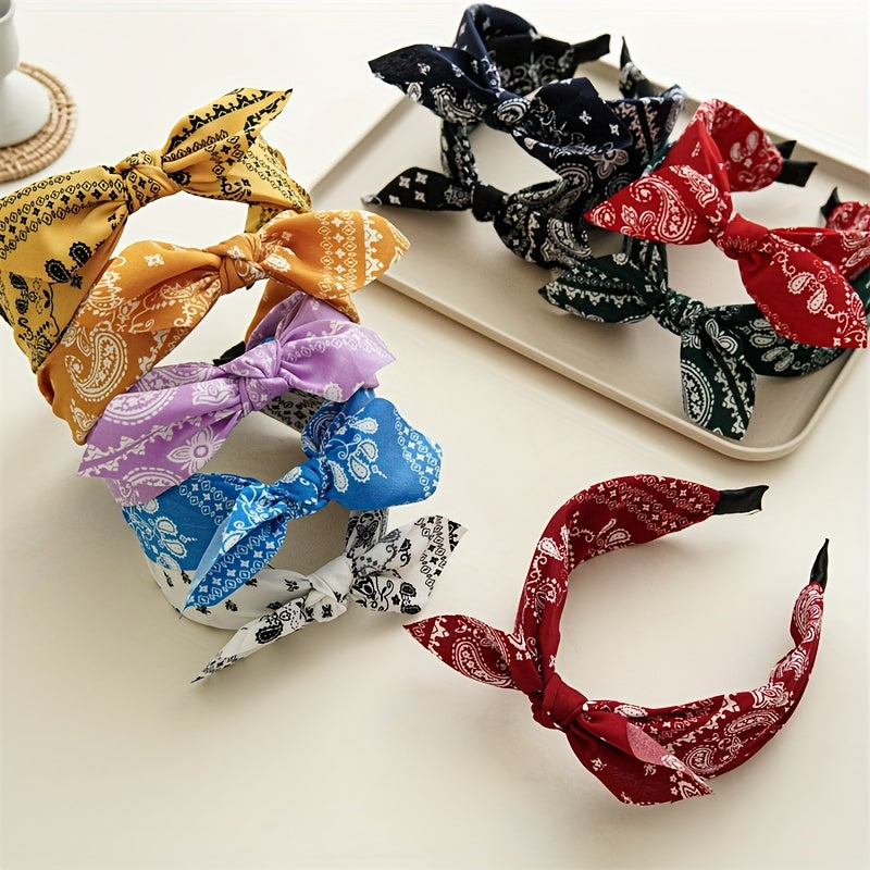 Retro Pattern Hair Hoop Headwear Hair Accessories For Washing Face Makeup
